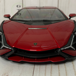 Front of Lamborghini with emblem showing