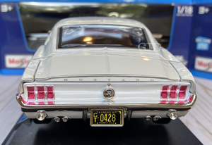 1968 White Ford Mustang GT Cobra Jet back bumper view GTD