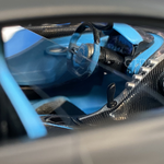Bugatti Divo Matte Black, Blue Trim Maisto 1:18 Scale Diecast Collectible Model Car Special Edition
