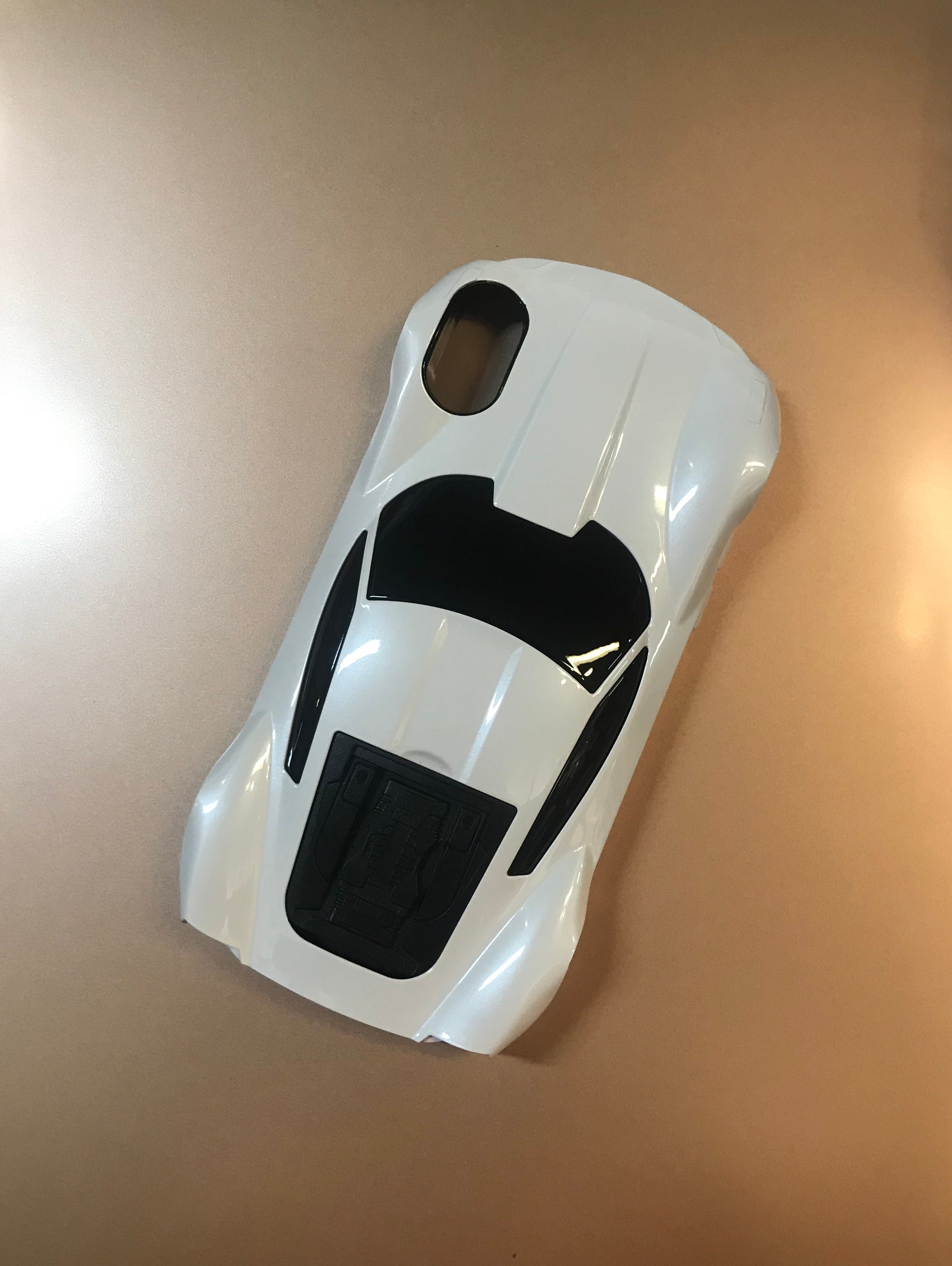 White Corvette Car iPhone Case