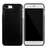 iPhone Vegan Leather Detachable Magnetic Wallet Phone Case Black