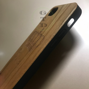 iphone wooden phone case QUEEN engraving left side showing sound toggle cutout
