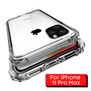 iPhone 11/ 11 Pro/ 11 Pro Max Premium Crystal Clear Slim Heavy Duty Shockproof Shock Absorption Soft TPU Bumper Phone Case Cover