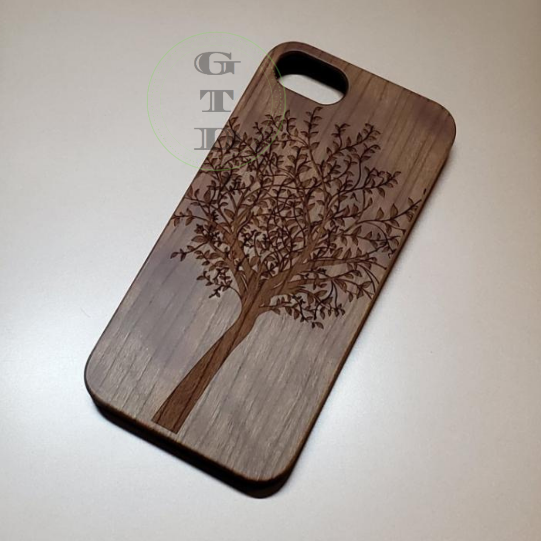iphone wooden phone case TREE OF LIFE engraving