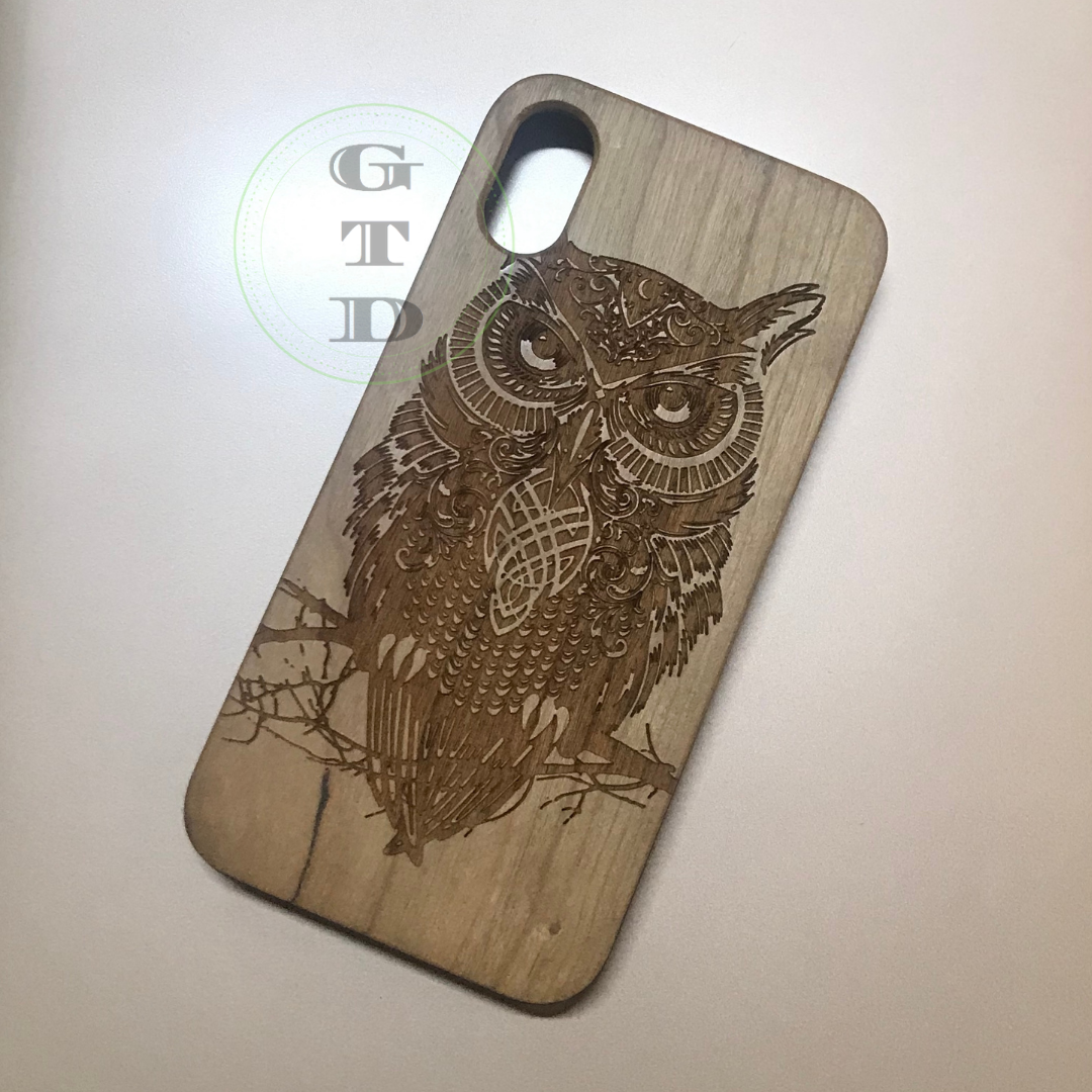 iPhone X Wooden Bamboo Laser Engraved Phone Case