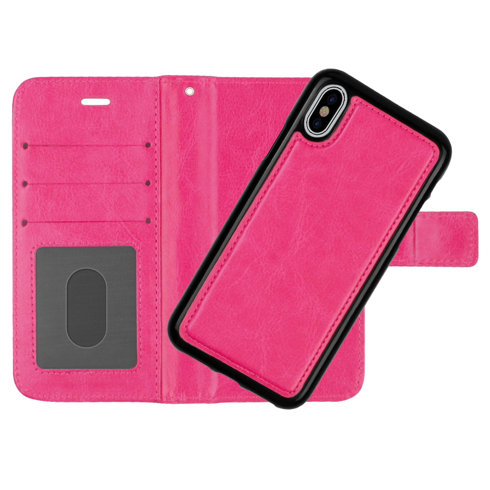 iPhone Vegan Magnetic Wallet Phone Case Pink