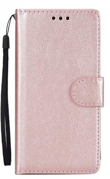 iPhone Pleather Vegan Leather Wallet Phone Case Rose Gold Pink