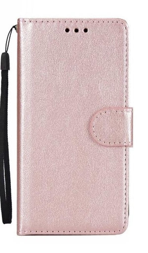 Samsung Pleather Vegan Leather Wallet Phone Case Rose Gold Pink